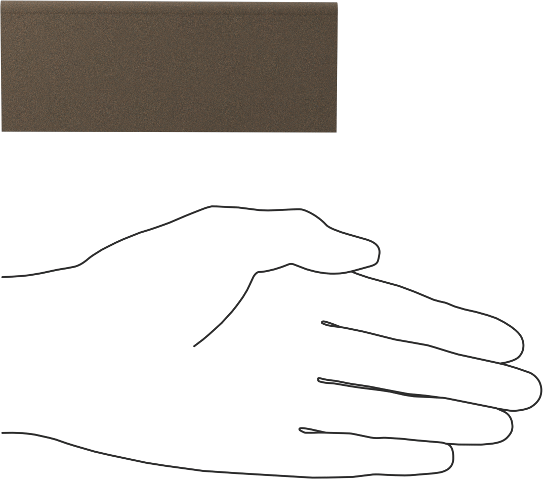 Çelik için Tıkanmaya Dayanıklı Parlatma Taşı, Konturlu, 100 Kum, 4-1/2" Uzunluk x 3/32" ila 1/4" Kalınlık