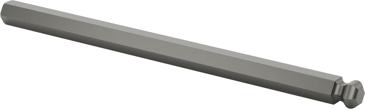 Bilyalı Uçlu Tornavida Mili, 3/4" Altıgen Ölçü, 13-1/2" Toplam Uzunluk — 3⁄4", Bilye, Mil