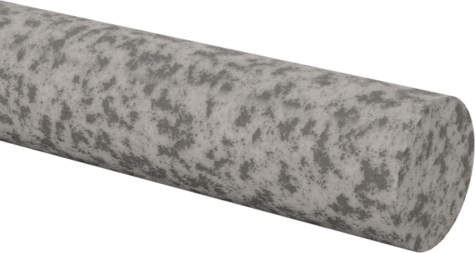 Çelik için Tıkanmaya Dayanıklı Parlatma Taşı, Düz Yuvarlak, Alüminyum Oksit, 100 Kum, 4" Uzunluk x 1/4" Çap
