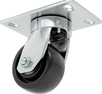 6-1/2" x 4-1/2" Plakalı Yüksek Kapasiteli Vulcan Tekerlek