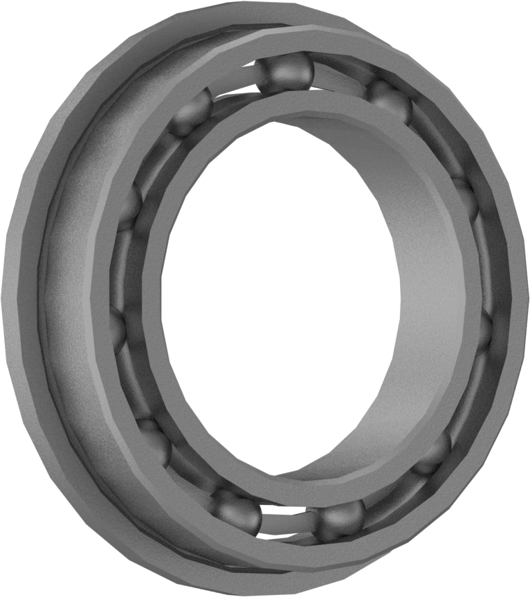Flanşlı Bilyalı Rulman, Çelik Halkalı, Açık, 10 mm Mil Çapı için, 3 mm Genişlik