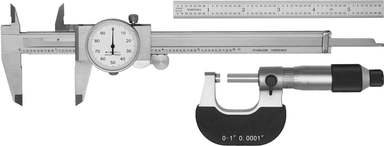 Hassas Ölçüm Aleti Seti, 0" ila 6" Ölçüm Aralığı