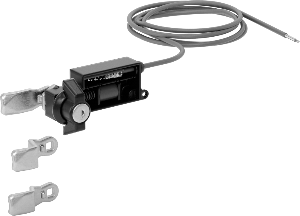 Elektronik Uzaktan Kumandalı Kanatlı Kam Kilidi, Aynı Anahtarlı, 24V DC, 3/4" Delik Çapı için