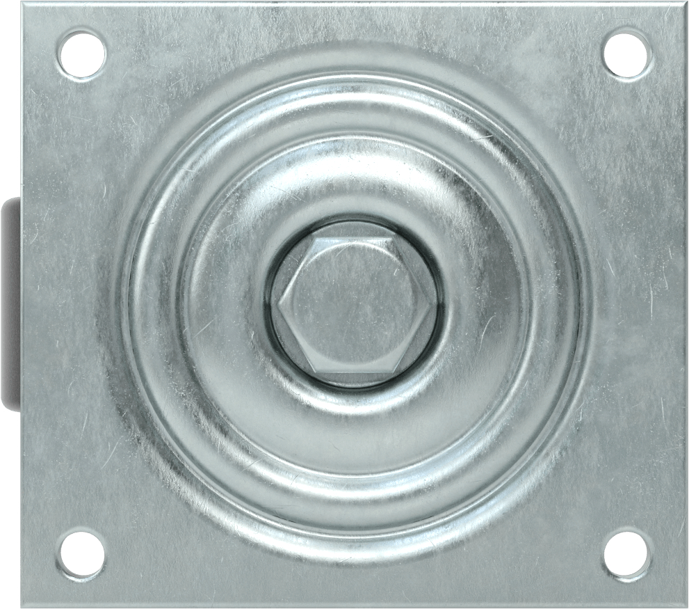 5-1/2" x 5" Plakalı Yüksek Kapasiteli Spartan Tekerlek, Sızdırmaz Rulmanlı Döner ve 4" Çapında Fenolik Tekerlek