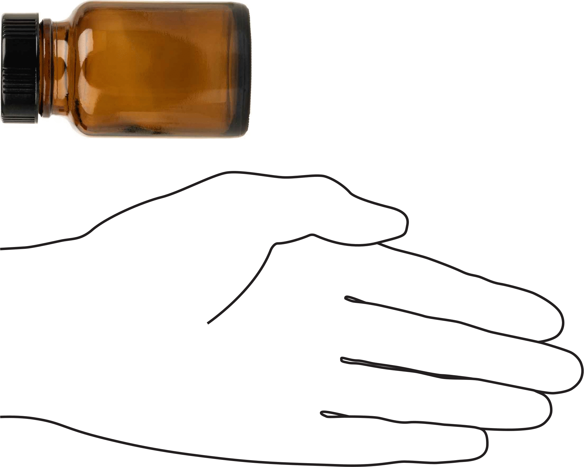 Kehribar Rengi Cam Kavanoz, Kaplamalı Kağıt Contalı, 2 FL oz/60 ml Kapasite, 1-3/4" Çap