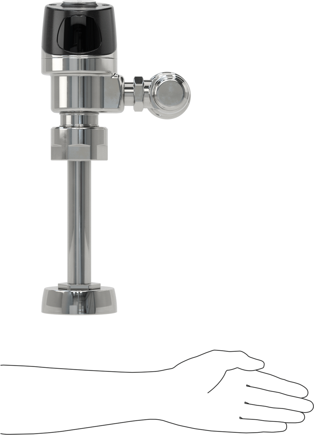 Sloan G2 Optima Plus Temassız Sifon Valfi, 1-1/4" Giriş Çapına Sahip Pisuarlar için, 1 Gpf
