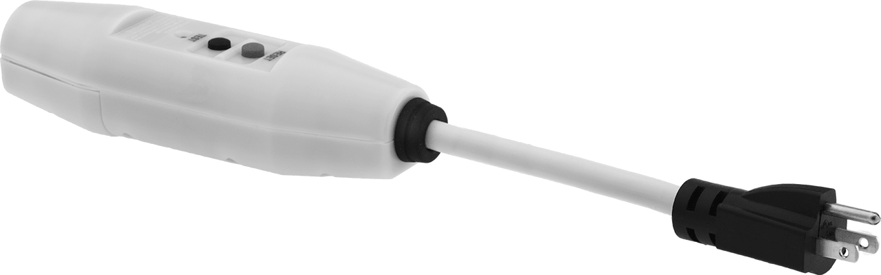 Elektrik Kablosu Dönüştürücü, NEMA 5-15 Fişli Sıralı GFCI, Otomatik Sıfırlama — 125V AC, 15 amp, Sarı