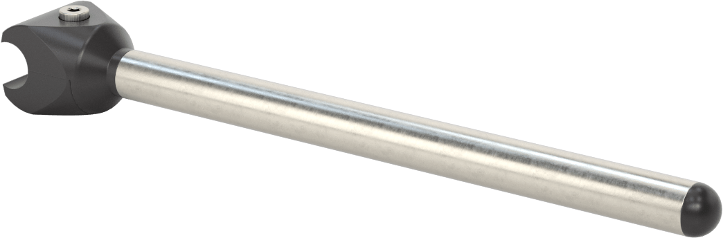 Çubuklar için Kelepçeli 7-1/2" Uzunluğunda İçi Boş Montaj Çubuğu