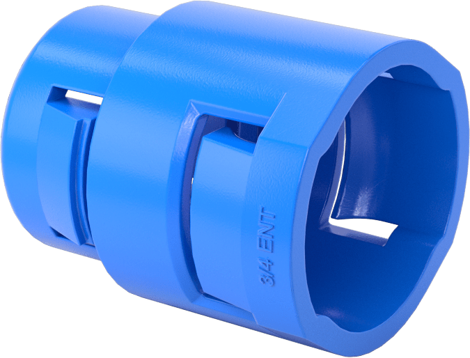 Esnek Plastik Kanal için 3/4 Dişi Kanal x Çıkarılabilir Erkek Adaptör — Plastic, PVC, Adaptör, Konektör, Düz
