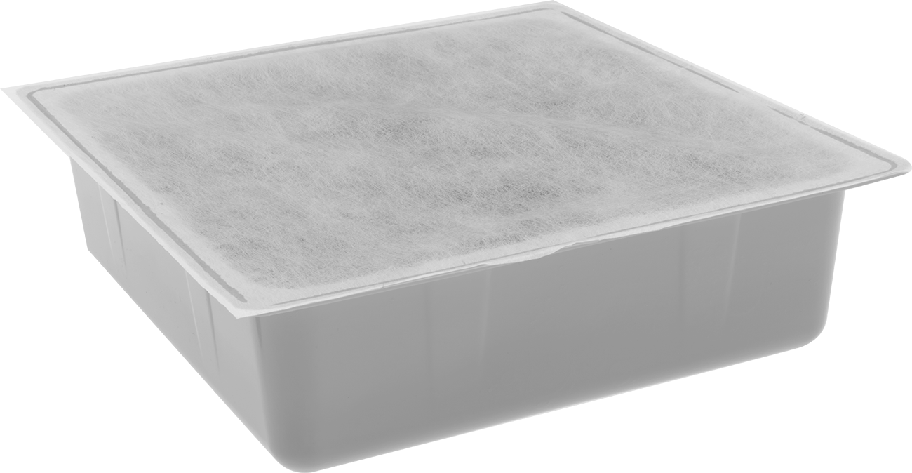 Polietilen Dökülme Kontrol Tepsisi, 1 Galon Kapasite, 10-1/2" Uzunluk, 10-1/2" Genişlik, 3" Yükseklik