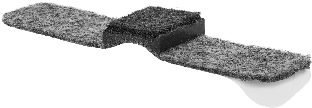 Yapışkan Sırtlı Koruyucu Ayaklar, Sarmal, 5/8" Uzunluk x 3/4" Genişlikte Taban, 3-1/8" Toplam Uzunluk