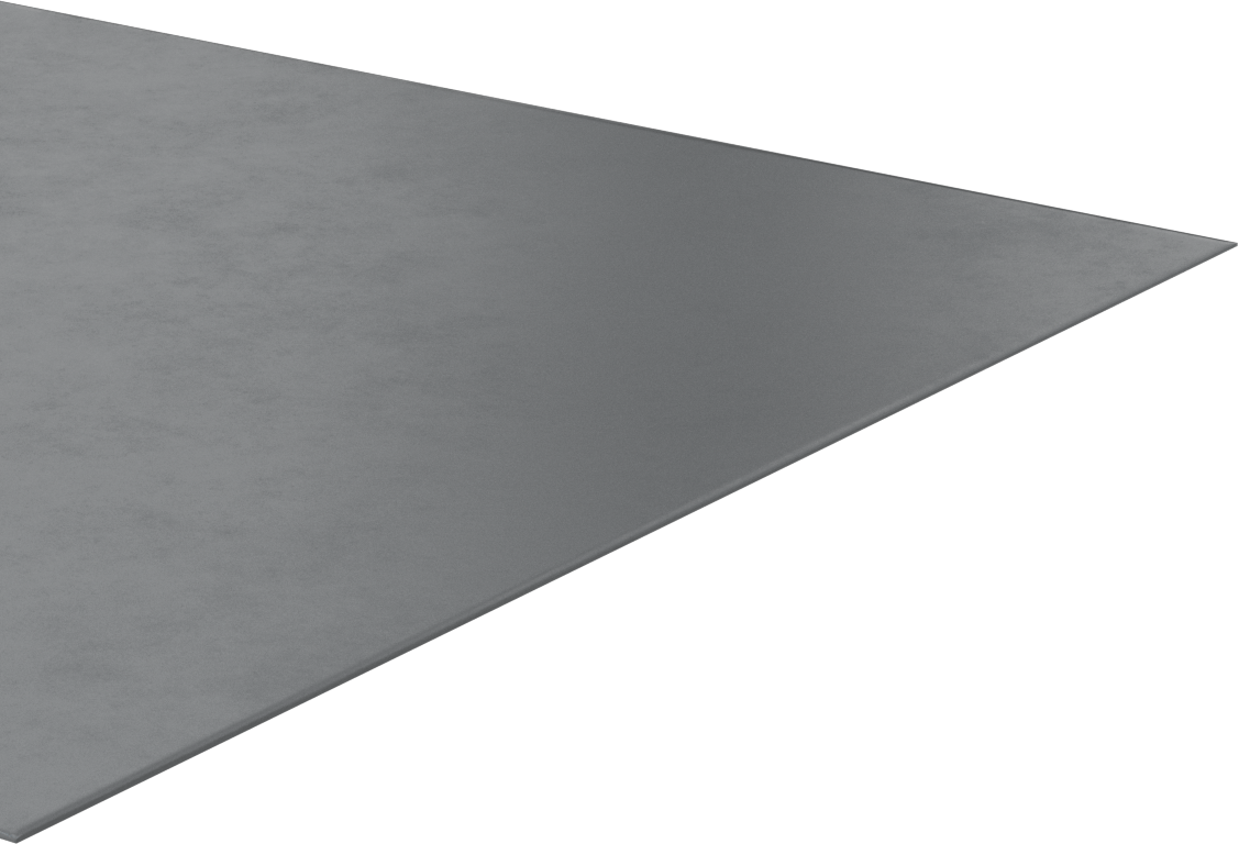 Yüksek Mukavemetli Yüksek Sıcaklık Silikon Kauçuk Levha, Gri, 12" x 12", 0.5 mm Kalınlık