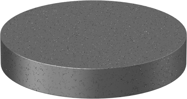 Yüksek Mukavemetli 5. Sınıf Titanyum Disk, 3" Çapında x 1/2" Uzunluk