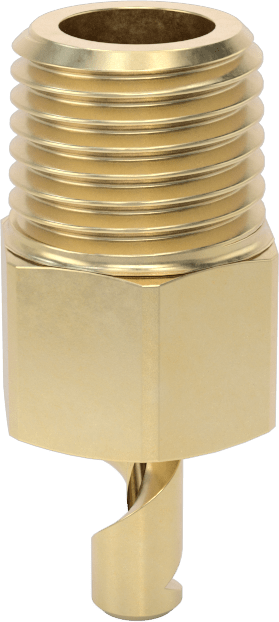 Yüksek Hacimli Tıkanmaya Dayanıklı Sisleme Nozulu, Pirinç, 1/4 NPT Erkek, 10 PSI'da 8.4 gph