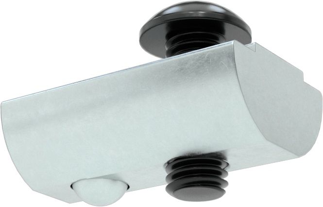 T-Yuvalı Çerçeve Bağlantı Elemanları, Kendiliğinden Hizalanır Somun ve 10-32 x 1/2" Vida 1.5" ve 40 mm Ray