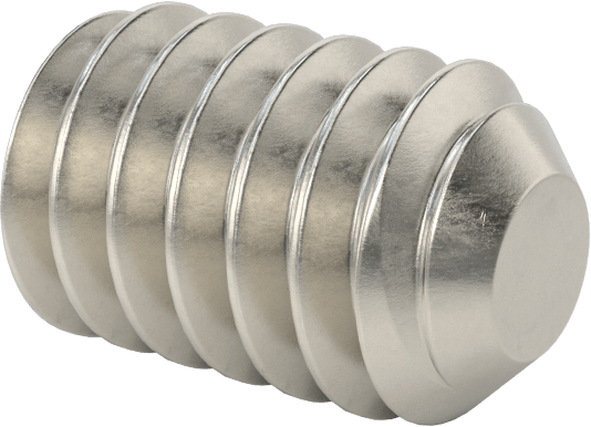 Paslanmaz Çelik Düz Uçlu Setskur, Süper Korozyon Dirençli 316, M2 x 0.4 mm Diş, 3 mm Uzunluk