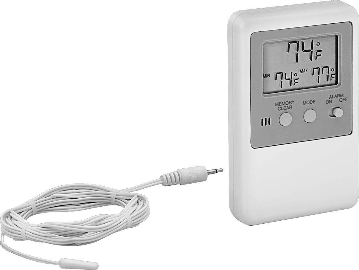 Kalibrasyon Sertifikalı Uzaktan Okunabilen El Tipi Termometreler, -58° ila 158°F, 1/1 Çözünürlük