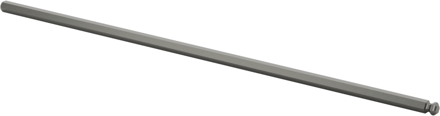 Bilyalı Uçlu Tornavida Mili, 2 mm Altıgen Ölçü, 3-13/16" Toplam Uzunluk — 2 mm, Bilye, Mil