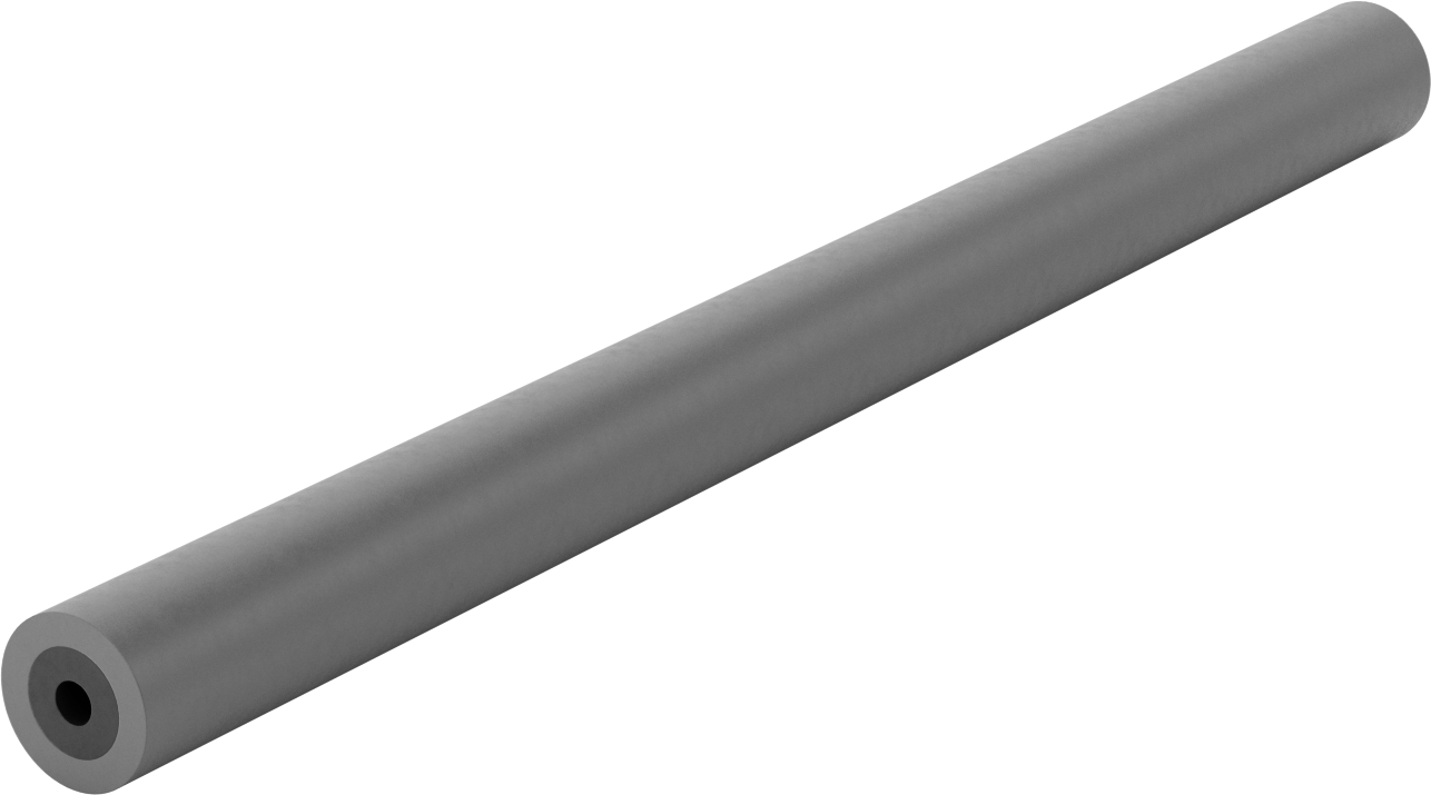 Genişlik Ayarlı Avara Silindiri 1.5 inç Çap, 3/8" Mil için — 20", Rubber, Urethane Rubber, Düz