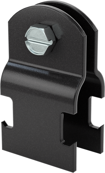 Strut Montajlı Metal Yönlendirme Kelepçesi, PVC Kaplı Çelik, 5/8" İç Çap, 5/64" Kalınlık