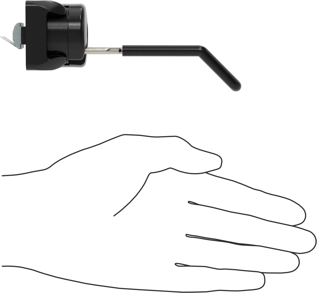 T-Yivli Çerçeve, 45 mm Yüksekliğinde Ray için Kanca Alet Tutucu, 1/2" Genişlik