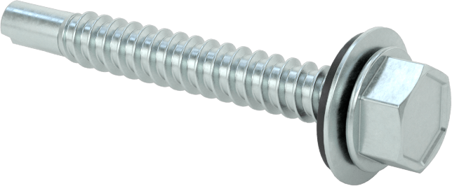 Metal için Pullu Delme Vidaları, Çelik, 10 Numaralı Boyut, 1-1/2" Uzunluk — 1 1⁄2", Delme, No. 10