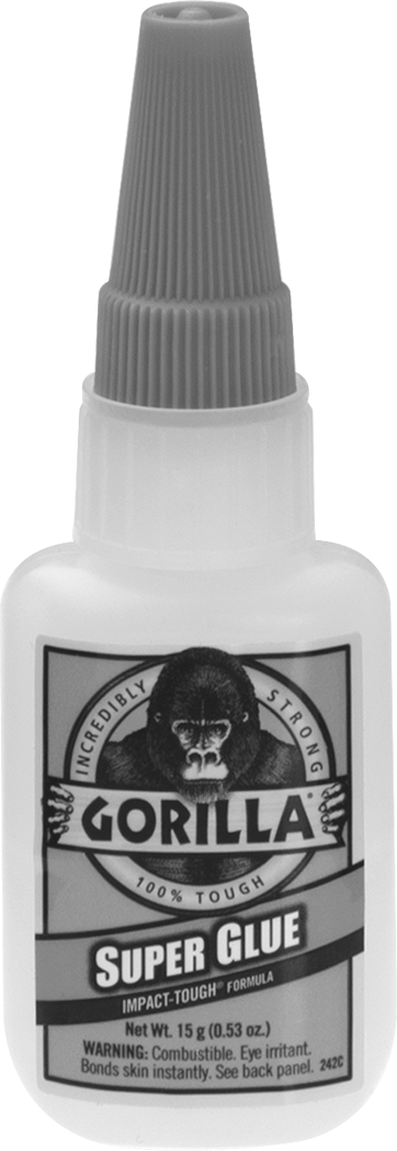 Anında Yapışan Yapıştırıcı, Goril, 0.5 FL. oz. Şişe