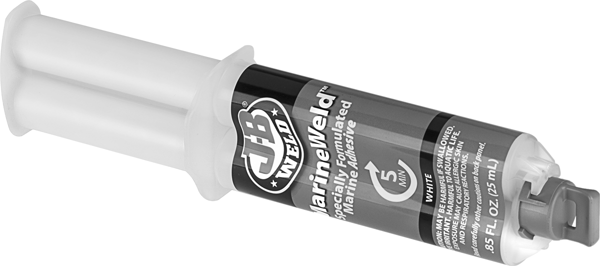 Su Geçirmez Epoksi Yapısal Yapıştırıcılar, Epoksi, J-B Weld Marineweld, 0.85 FL. oz. Şırınga