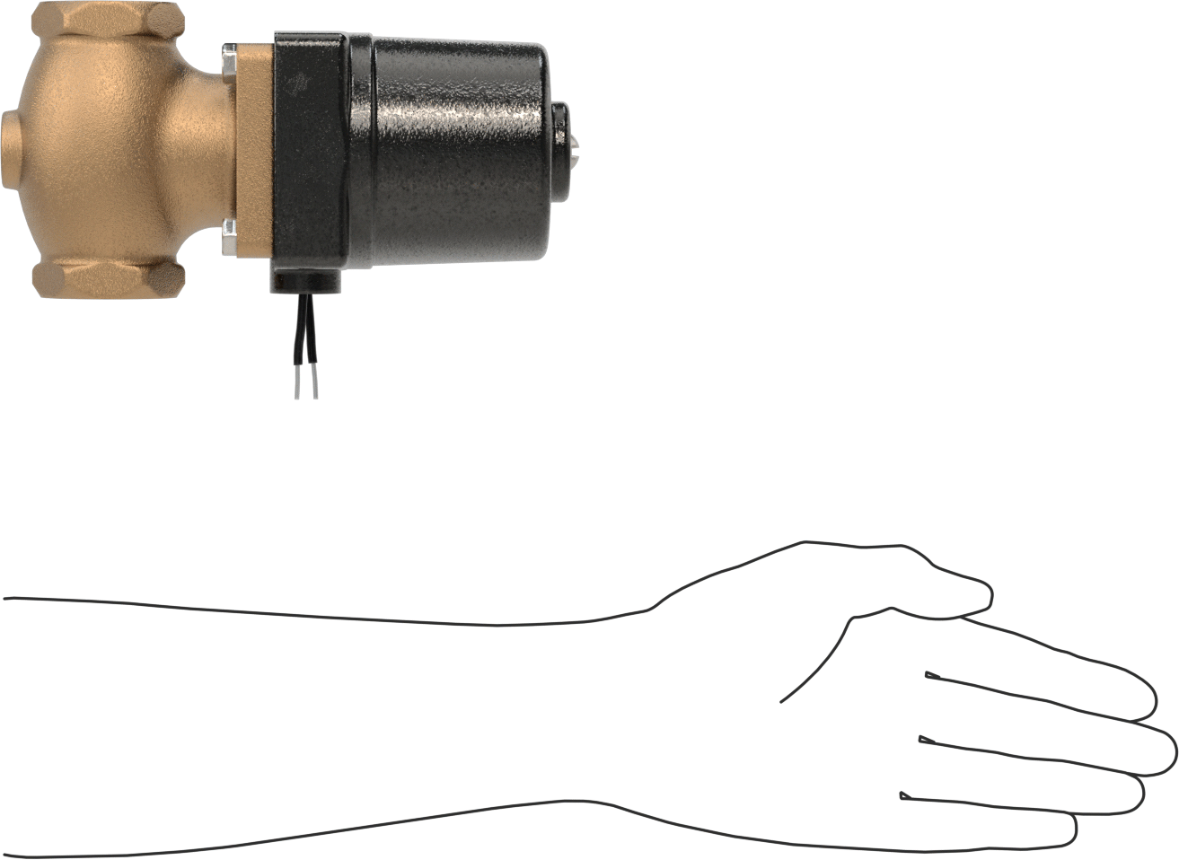 Bronz Gövdeli Solenoid Açma/Kapama Vanası, Kriyojenik Sıvılar için, 120V AC, 1 NPT Dişi