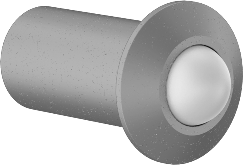 Presle Takılan Top Burunlu Yaylı İtici, Naylonlu Çelik Gövde, 0.125" Gövde Çapı, 0.4-1.3 lb. Kuvvet