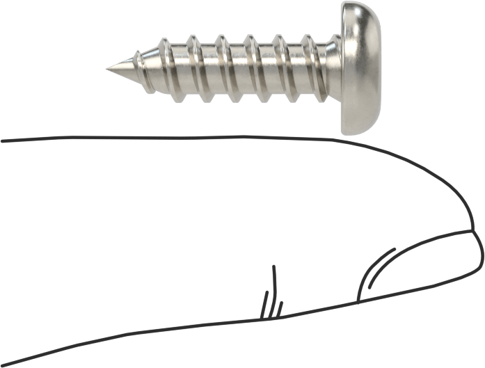 Sac Metal için Kare Tahrikli Yuvarlak Başlı Vidalar, Süper Paslanma ve Aşınmaya Dayanıklı 316 Paslanmaz Çelik, 12 Numaralı Boyut, 3/4" Uzunluk