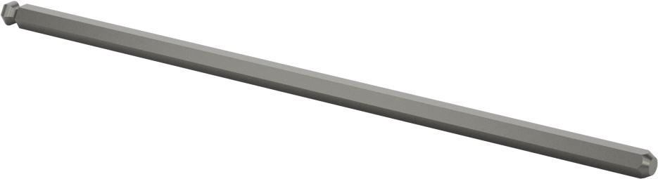 Bilyalı Uçlu Tornavida Mili, 4 mm Altıgen Ölçü, 5-1/4" Toplam Uzunluk