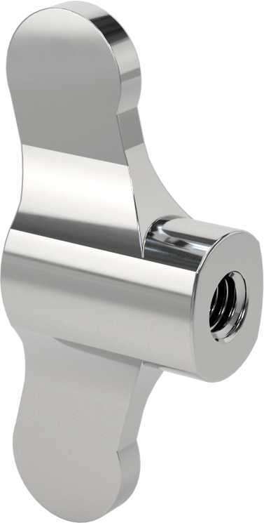 Paslanmaz Çelik İki Kollu Topuz, 3/8"-16 Dişli Delikli