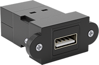 Keystone Duvar Plakaları için USB Adaptörü, USB A Dişi x USB A Dişi, Standart
