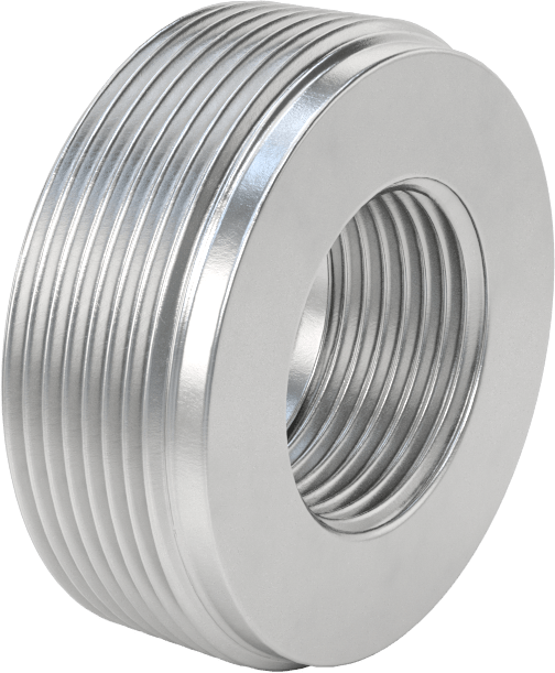 Sert Alüminyum Kanal için 2 NPT Erkek x 1 NPT Dişi Burç — Bushing, Connector, Reducer, Alüminyum, Düz