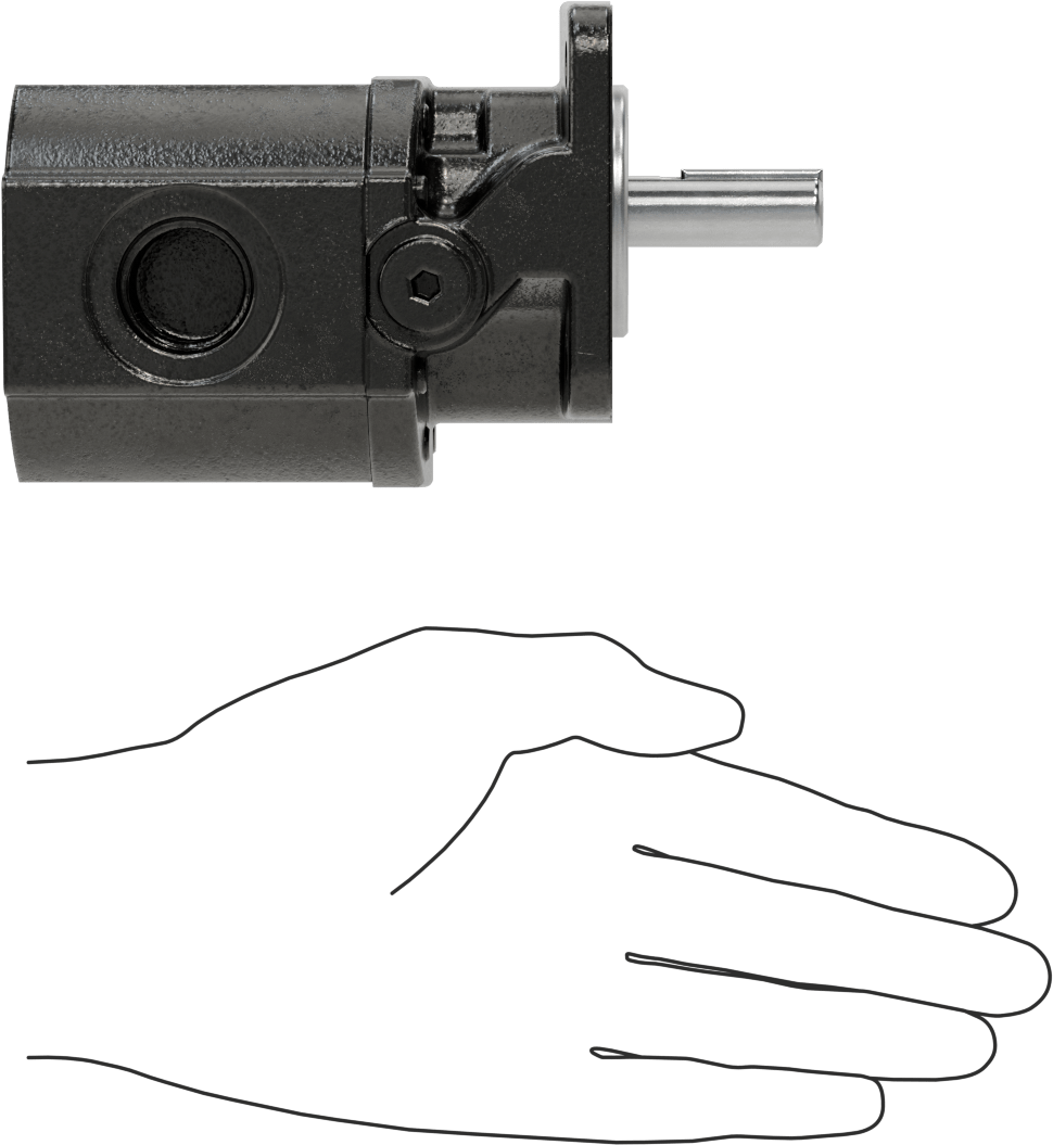 Hidrolik Dişli Pompa, SAE-4F17, 5.4 gpm Maksimum Akış