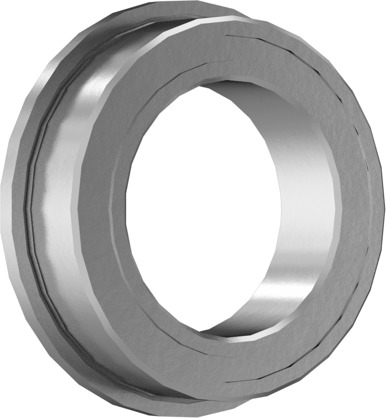 Flanşlı Bilyalı Rulman, 440C Paslanmaz Çelik Halkalı, Ekranlı, 10 mm Şaft Çapı için, 4 mm Genişlik