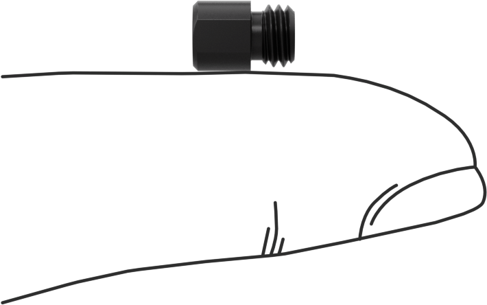 Somun, M2 x 0.4 mm Diş, Hızlı Hareketli Ultra Hassas Kılavuz Vida için 2 Diş Başlangıcı