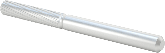 Yüksek Hızlı Çelik Frez, 1/8" Çapında Şaftlı, Düz Silindir, 1/8" Baş Çapı