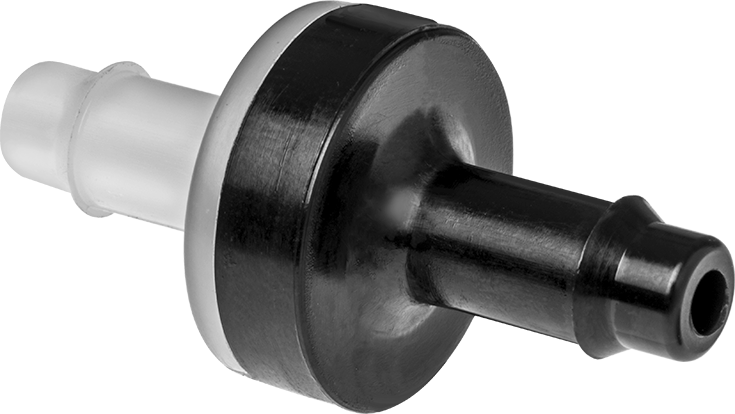 Çekvalf, Yüksek Çevrimli, Naylon Gövde, 5/16" Boru İç Çapı için — Hava, Su, Nylon, Plastic, 15 psi @ 70° F