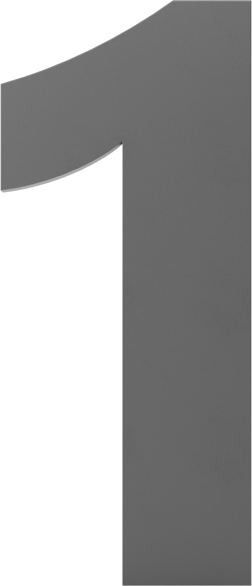 Bağlantı Elemanı Montaj Karakteri, Boyalı Alüminyum, 8" Yükseklik x 5/8" Kalınlık — 8", Alüminyum, 5⁄8"
