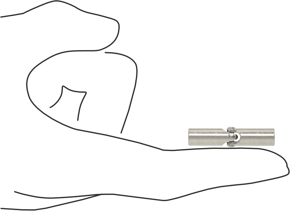 Hassas Tekli U-Mafsal, Rulmanlı Mafsal, 3/16" Çap x 7/16" Derinlikli Mil için