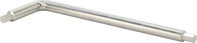 Paslanmaz Çelik Altıgen L Anahtarı, 2 mm Tahrik Boyutu, 2-1/8" Toplam Uzunluk