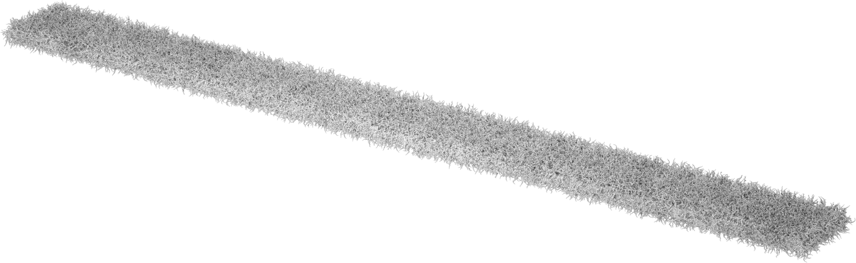 Sentetik Keçe, Yapışkan Arka Yüz, 1" Genişlik, 1/8" Kalınlık
