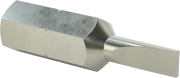 Dar Boşluklu 1/8" Oluklu Uç, 1/4" Altıgen Şaft — Altıgen, 1⁄8", 1⁄4"