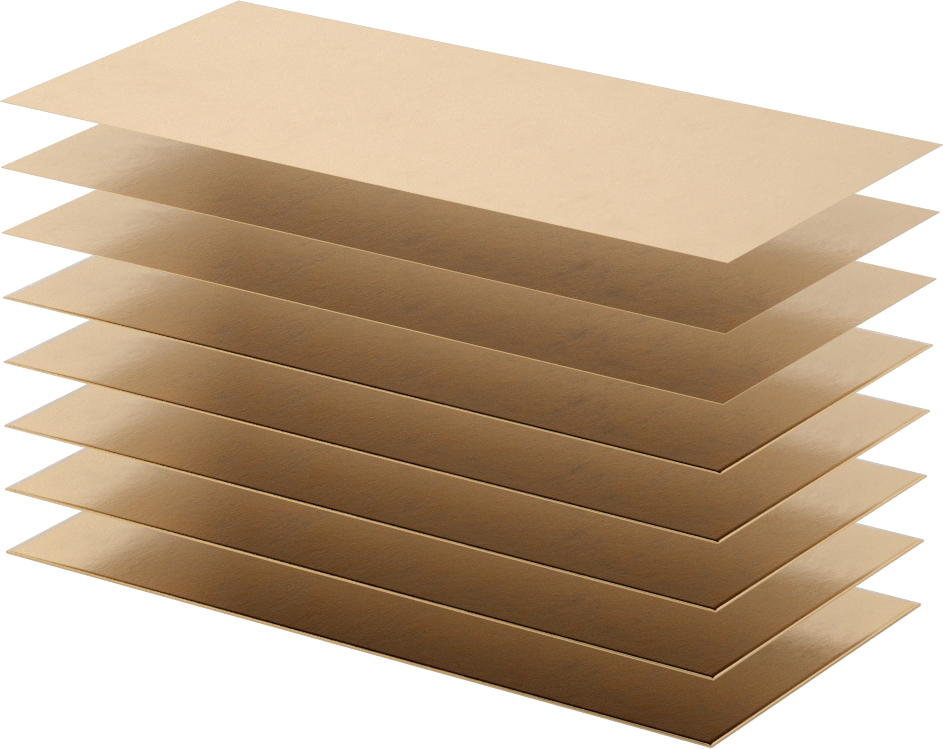 510 Bronz Şim Levha Seti, 8 Parça — Levha, 8, 12"