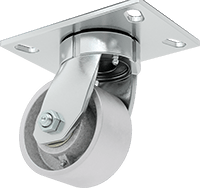 6-1/2" x 4-1/2" Plakalı Yüksek Kapasiteli Vulcan Tekerlek