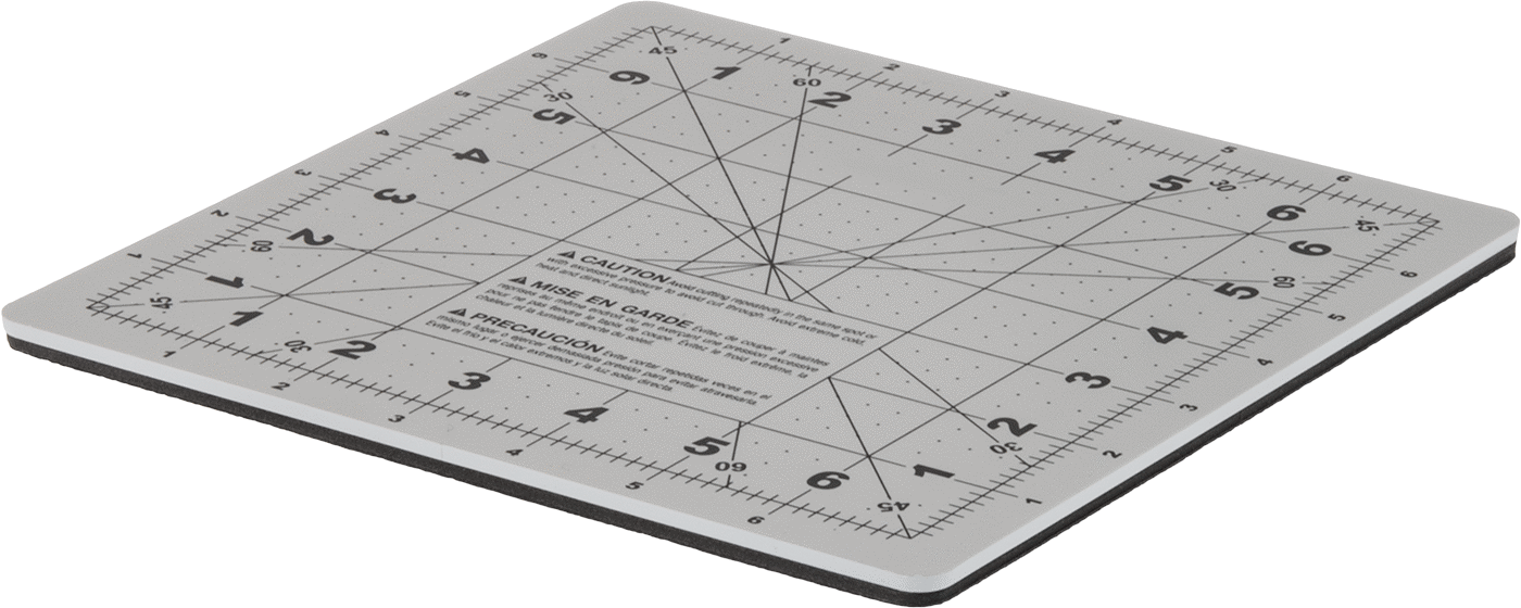 Izgara Desenli Dönen Kendi Kendini Onaran Kesme Pedi, 8" Uzunluk x 8" Genişlik x 1/4" Kalınlık
