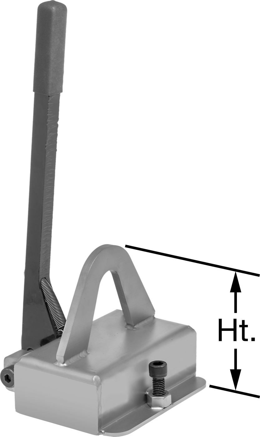 Yüzeyi Çizmeyen Kaldırma Mıknatısı, 1000 lbs. Kapasite @ 1/4" Kalınlıkta Malzeme, 14-3/4" Uzunluk