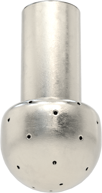 Tank Yıkama Nozulu, 316 Paslanmaz Çelik, 1/8 NPT Dişi, 20 PSI'da 3.5 gpm